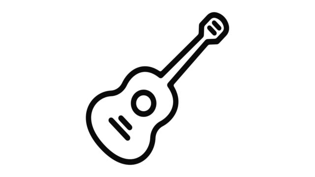 Gitarre-Linie-Motion-Graphic