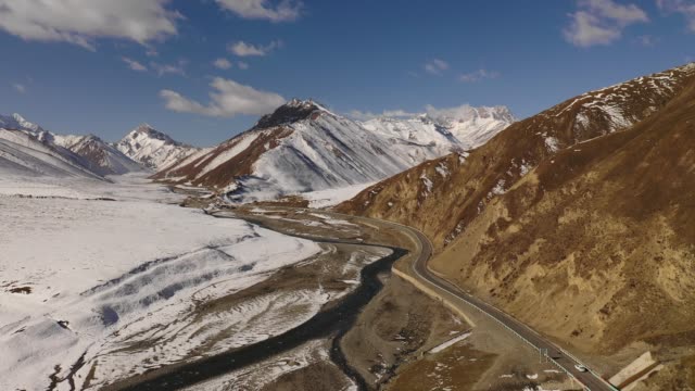 Schneeberg,-Duku-Autobahn,-Xinjiang,-China