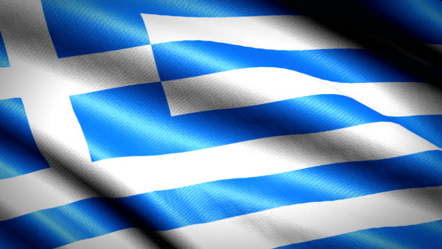 Griechenland-Flagge.-Nahtlose-Schleife-Animation.-4K-High-Definition-Video