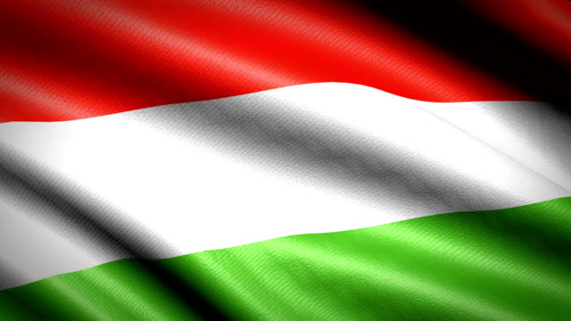 Ungarn-Flagge.-Nahtlose-Schleife-Animation.-4K-High-Definition-Video