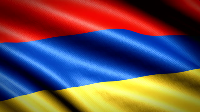 Armenien-Flagge.-Nahtlose-Schleife-Animation.-4K-High-Definition-Video