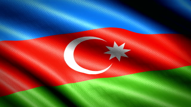 Flagge-von-Aserbaidschan.-Nahtlose-Schleife-Animation.-4K-High-Definition-Video