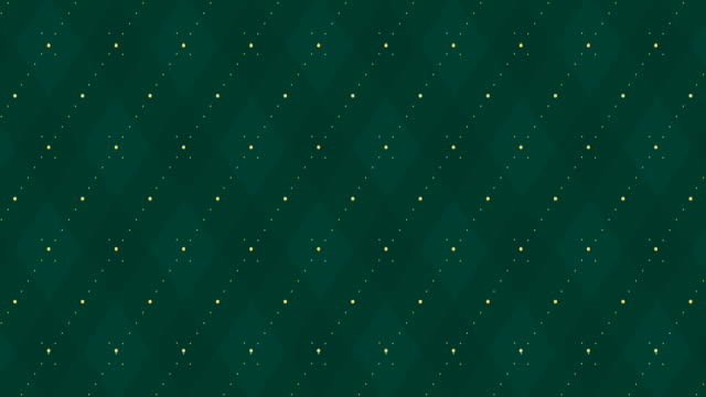 4k-Dark-green-checkered-animation-with-golden-dash-line.-Xmas-trendy-color-party-backdrop.
