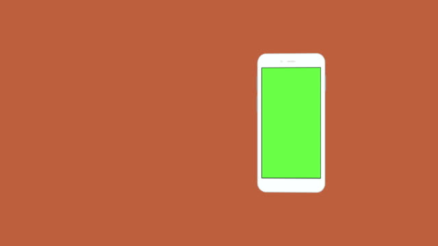 Smartphone-con-pantalla-verde-de-fondo-gira