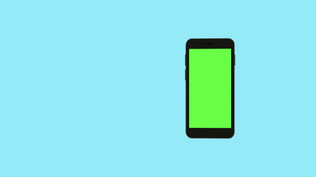 Smartphone-mit-Greenscreen-drehen-Hintergrund