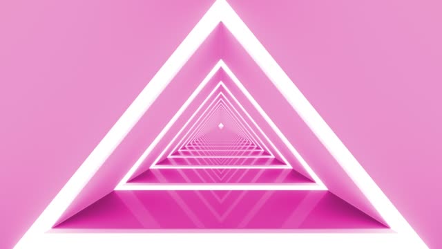 Pink-Triangle-geloopt-Korridor