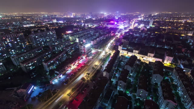 Paisaje-urbano-de-Shanghai,-time-lapse-4-K