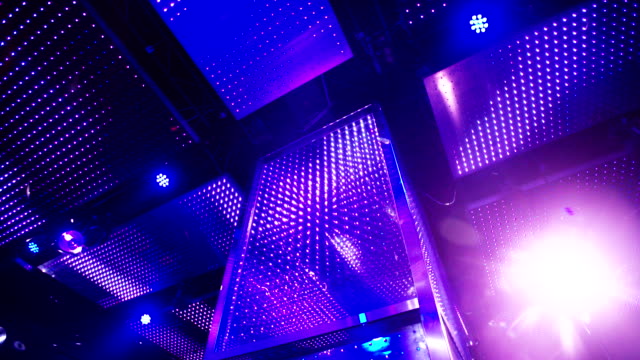 Establishing-shot-of-nightclub-disco-lights