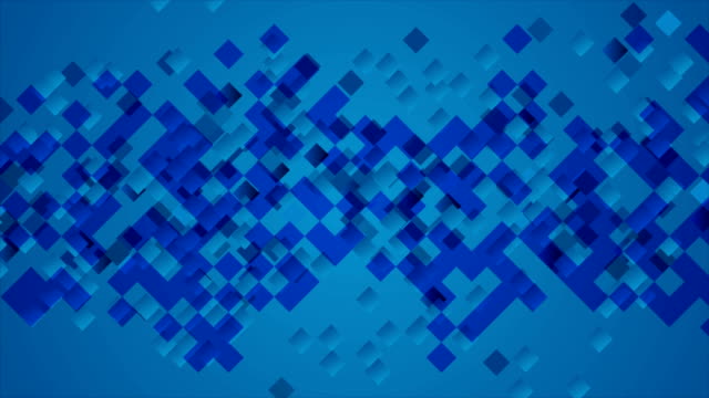 Abstrakte-dunkelblaue-bewegliche-Quadrate-animierten-Hintergrund