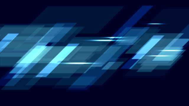 Dunkel-blau-Tech-geometrische-abstrakte-Motiondesign