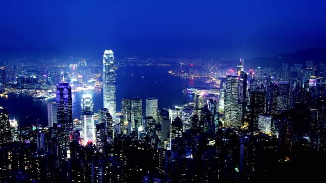 Hong-Kong-of-China.-Typical-Hong-Kong-Establishing-Shot-in-4K.-Zoom-Out-Shot.
