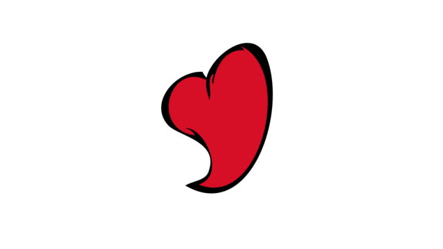 Anitation-moderne-rote-Valentinstag-oder-8-März-Herzen-auf-weißem-Hintergrund