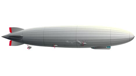 Legendary-zeppelin-airship.-Stylized-flying-balloon.-Dirigible-with-rudder-and-propellers.