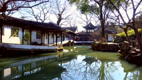 Pavilion-in-Humble-Administrator's-Garden-in-Suzhou,-China