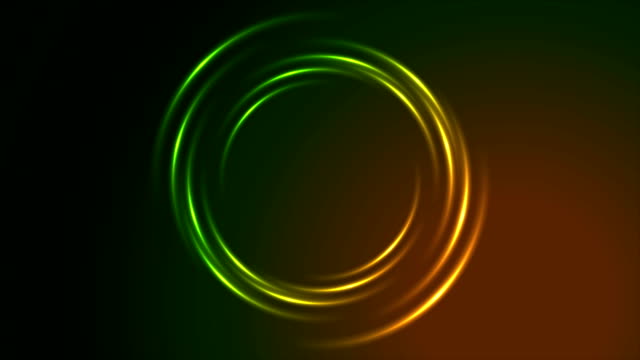 Glänzend-leuchtende-Neon-Kreis-wirbeln-Videoanimation