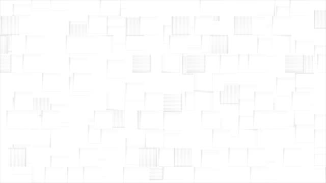 Abstract-grey-animated-squares-on-white-background