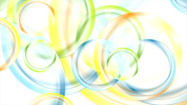 Abstrakt-bunt-glänzend-Kreise-Videoanimation