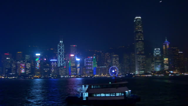 berühmte-Hong-Kong-Stadt-Bucht-Nacht-beleuchtete-Panorama-4k-china