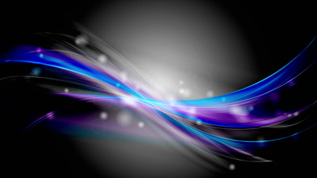 Dark-blue-purple-glowing-iridescent-waves-video-animation