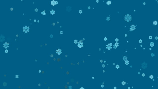 Fondo-de-movimiento-de-los-iconos-de-copo-de-nieve-azul