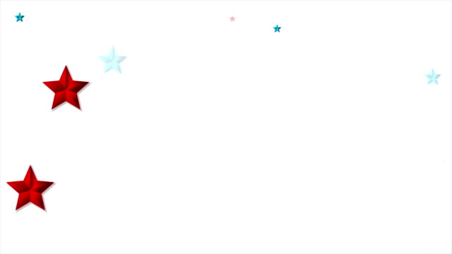 Red-and-blue-shiny-stars-abstract-video-animation