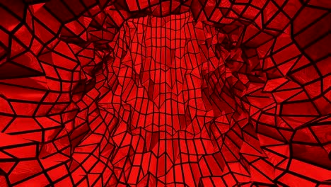 Abstract-background-with-low-poly-tunnel