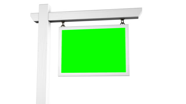 Schild-von-Immobilienmakler-Green-Screen