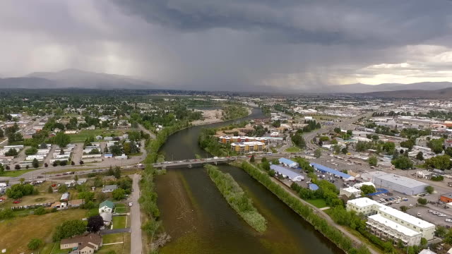Afternoon-Thunderstorm-Missoula-Montana-Clark-Fork-River-Lightning-Strike