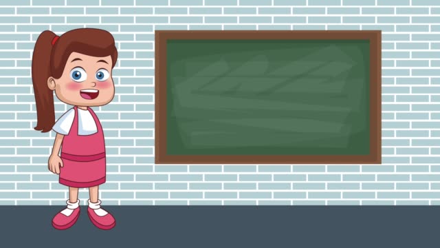 School-and-kids-HD-animation