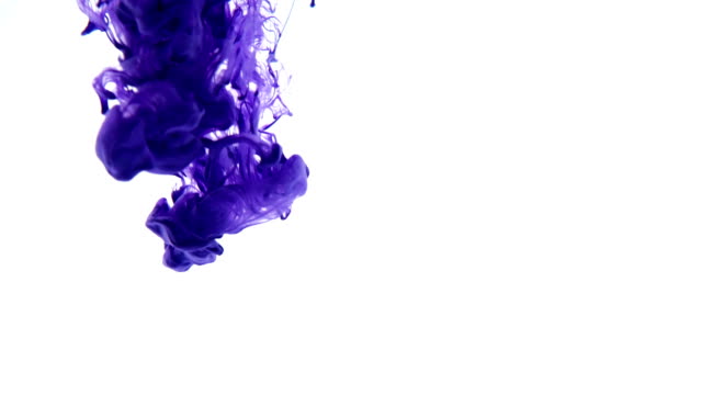 Blue-ink-in-water.Creative-slow-motion.-On-a-white-background.