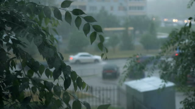 die-Strömung-des-Autos-an-einem-regnerischen-Tag.
