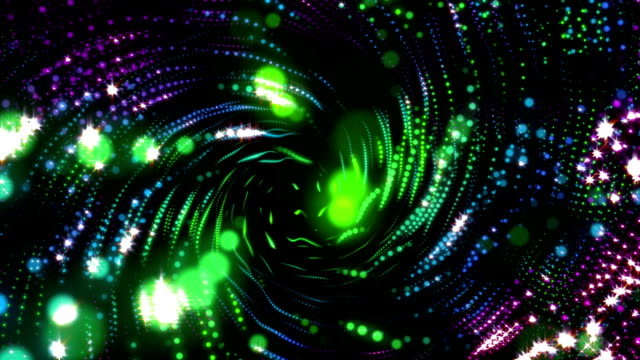 Rotating-beautiful-glow-colorful-dots-in-lines-4K.
