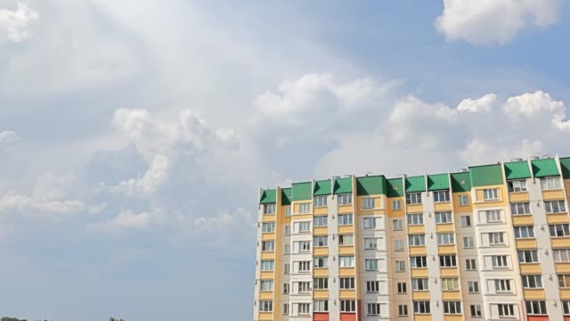 Beautiful-timelapse-of-the-house-on-a-background-of-clouds