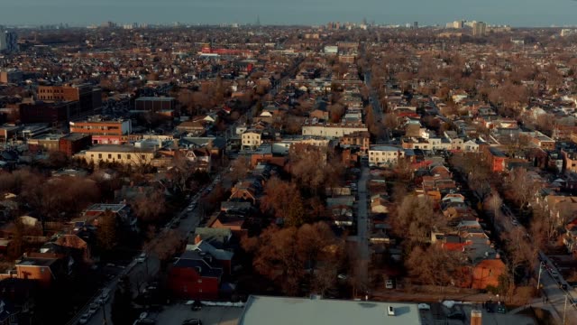 Aerial-Establishing-shot-of-a-West-End-Toronto-Neighborhood-in-Late-Fall.