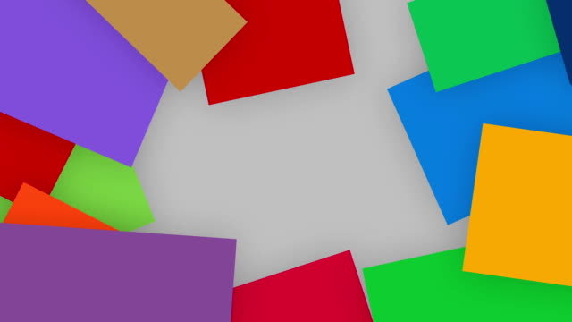 A-quirky-motion-graphics-of-colorful-paper-unfold-from-outer-corner-and-making-a-frame,-alpha-channel