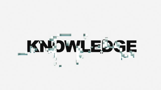 Knowledge-words-animated-with-cubes