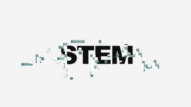 Stem-words-animated-with-cubes
