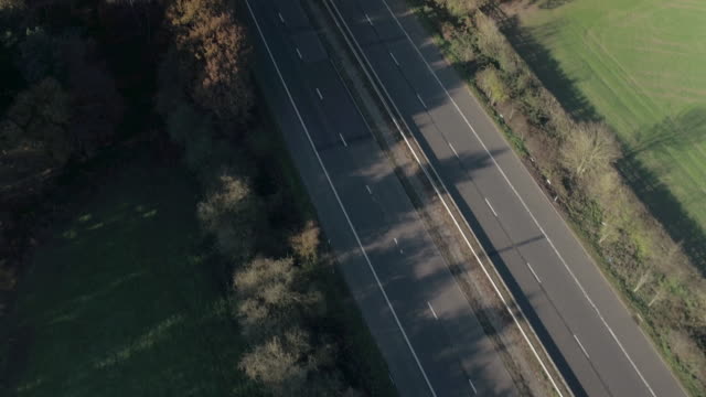 Britische-Autobahn-A-Road-System-aus-der-Luft