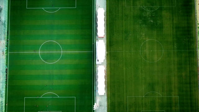 Luftaufnahme;-Fußball--oder-Fußball-Feld
