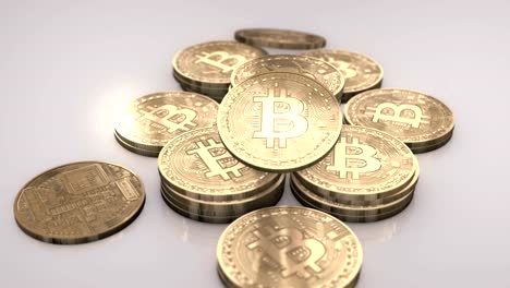 Bitcoins-in-einem-Stapel