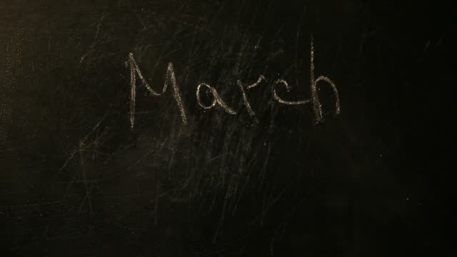 schwarze-Tafel-Monat-März-text