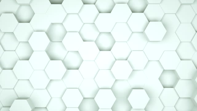 Many-abstract-geometric-hexagons-as-wave,-optical-Illusion,-computer-generated