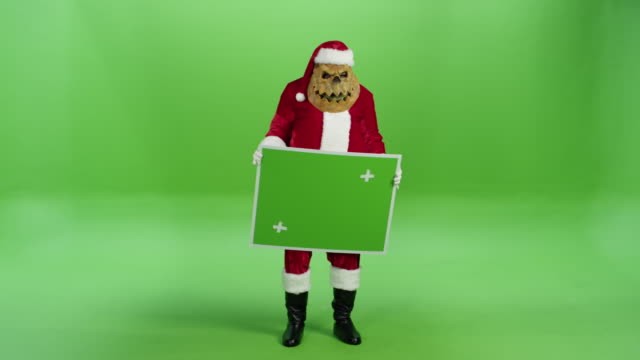Beängstigend-Weihnachtsmann-mit-Maske