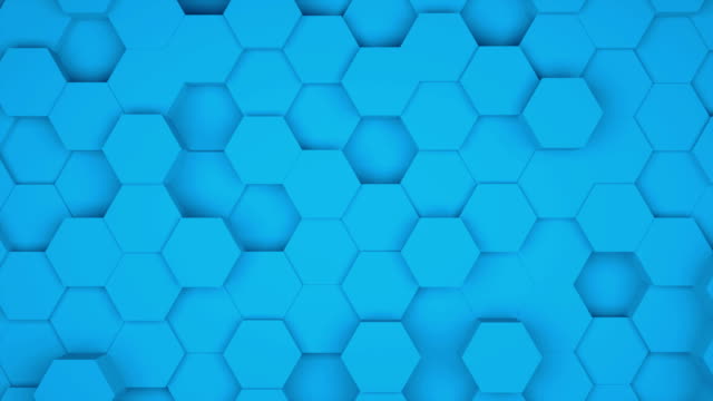 Many-abstract-geometric-hexagons-as-wave,-optical-Illusion,-computer-generated