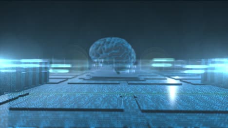Gehirn-zum-Denken-künstliche-Intelligenz-Chip-neuronales-Netz-verwendet