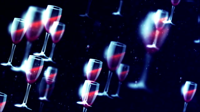 HD-Endlos-wiederholbar-Hintergrund-mit-schönen-fliegenden-Weinglas