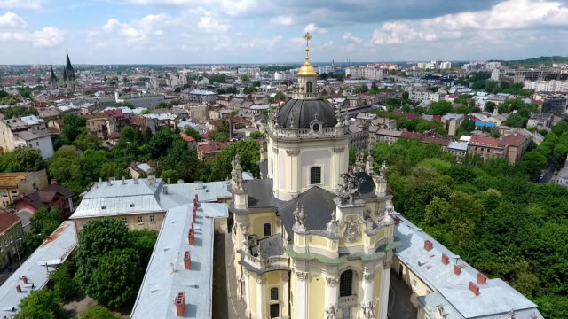 Aerial-schießen,-schönen-St.-Georgs-Kathedrale