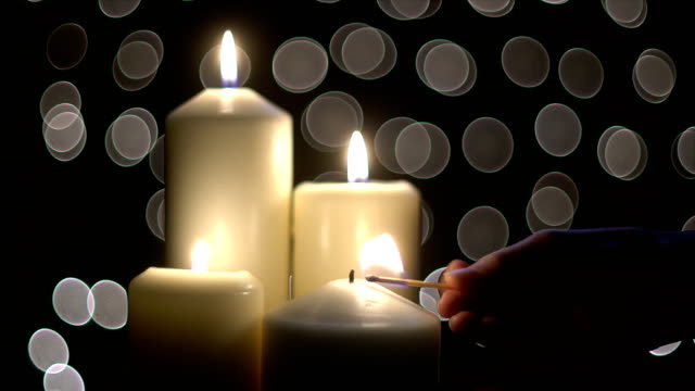 Light-the-candles-with-match