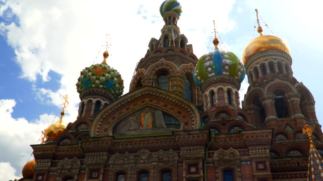 The-Church-of-the-Savior-on-Blood-is-against-the-sky-with-clouds.-St.-Petersburg