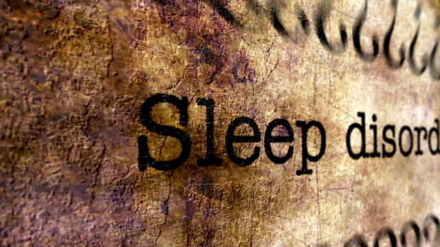Schlaf-Störung-Grunge-Konzept
